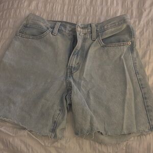 Light Blue Denim Women Shorts